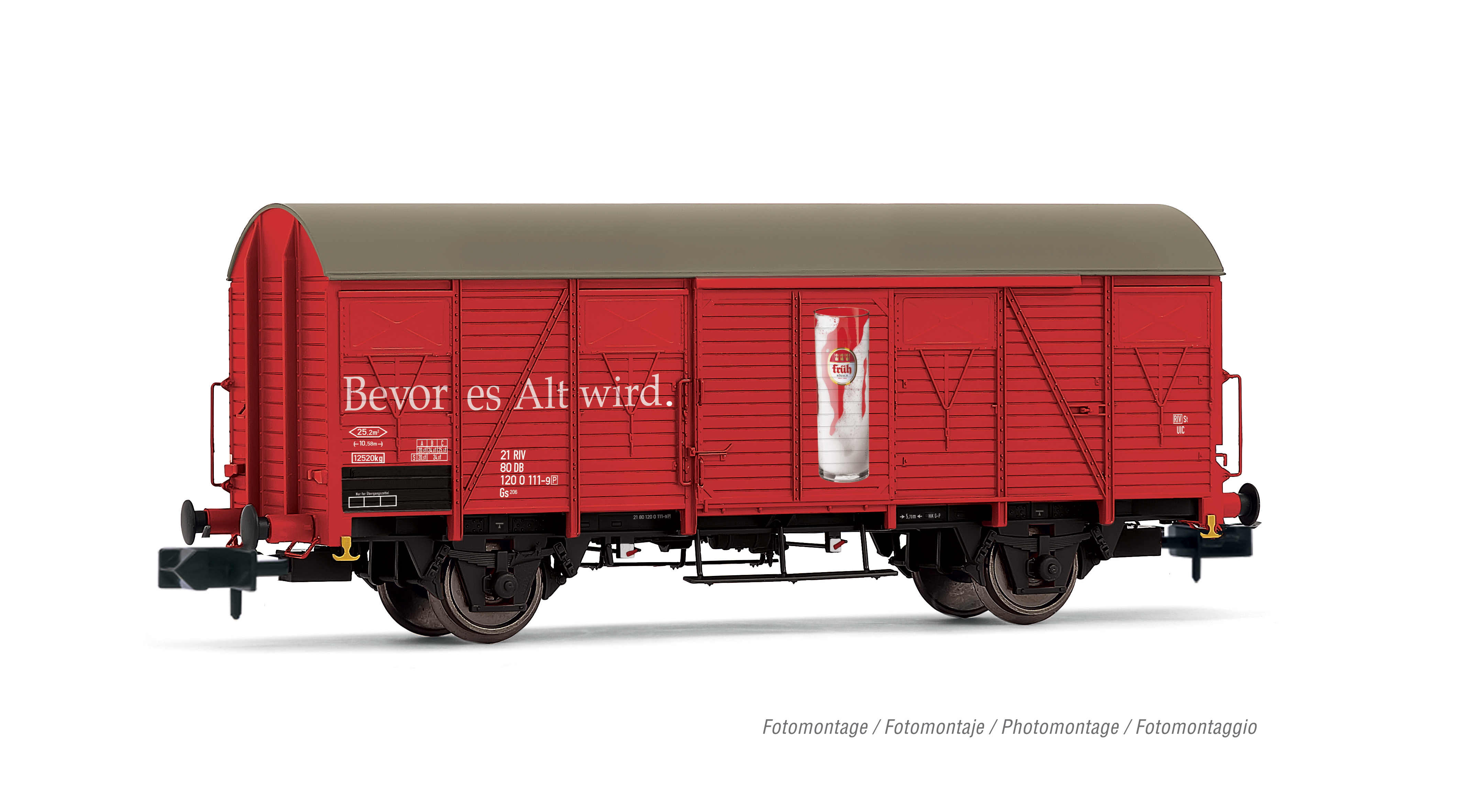 DB gedeckter Güterwagen Ep.IV Bierwagen "Früh Kölsch"