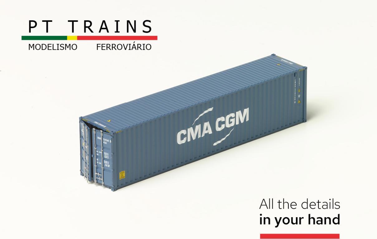 1:87 40´HC Container CMA CGM Behälternummer CMAU 5245680