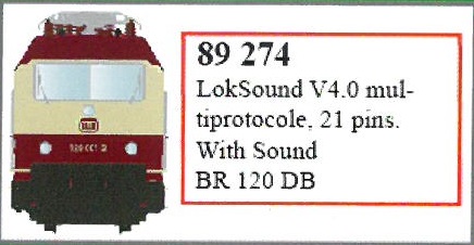 Sounddecoder für DB BR120 