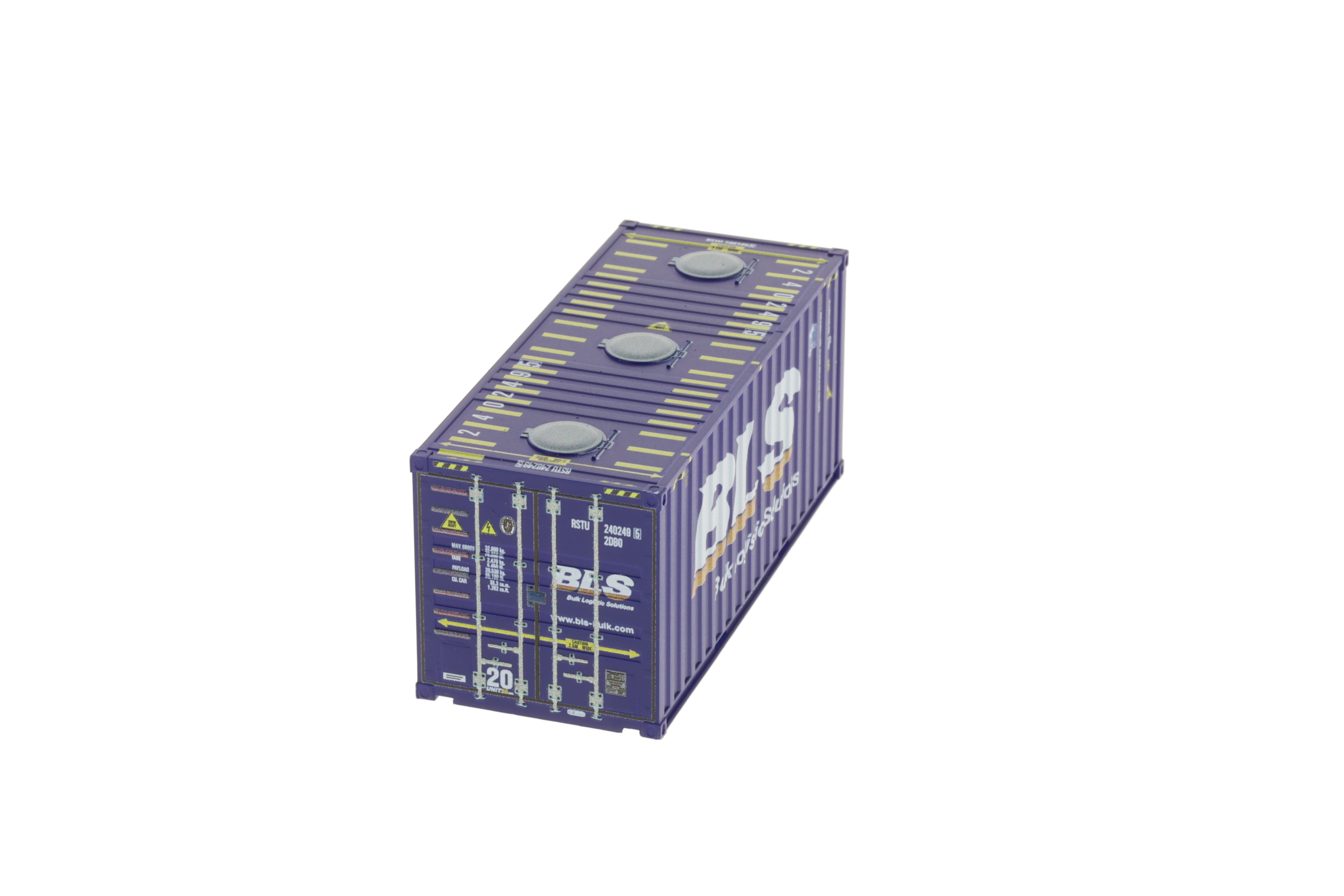 1:87 20´BulkContainer BLS Spundwand-Bulkcontainer, "Bulk Logistic Solution", Behälternummer: RSTU 240249