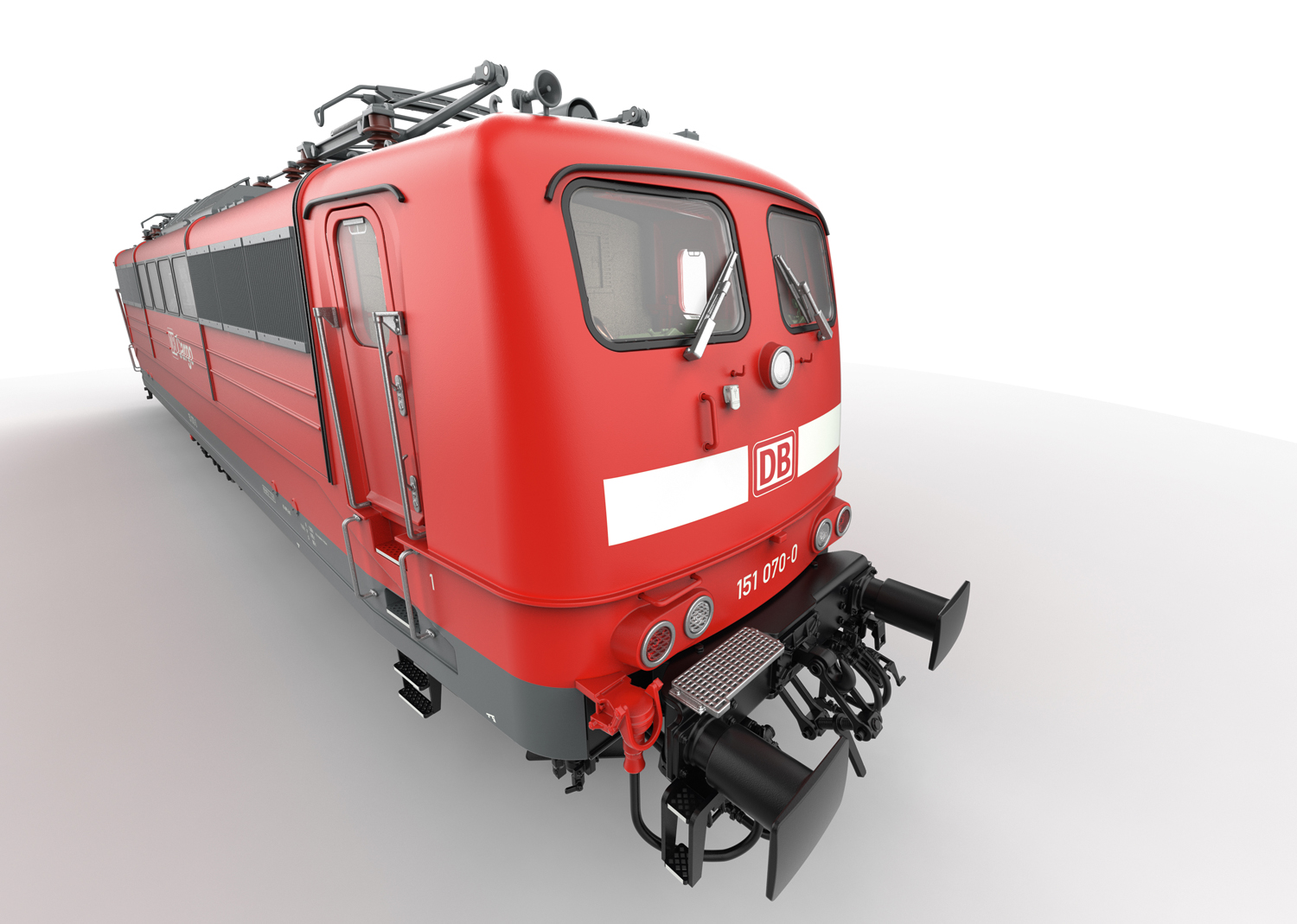 DB Cargo E-Lok BR151 verkehrs rot Ep.VI mit Sound Telexkupplung und steuerbaren Pantographen