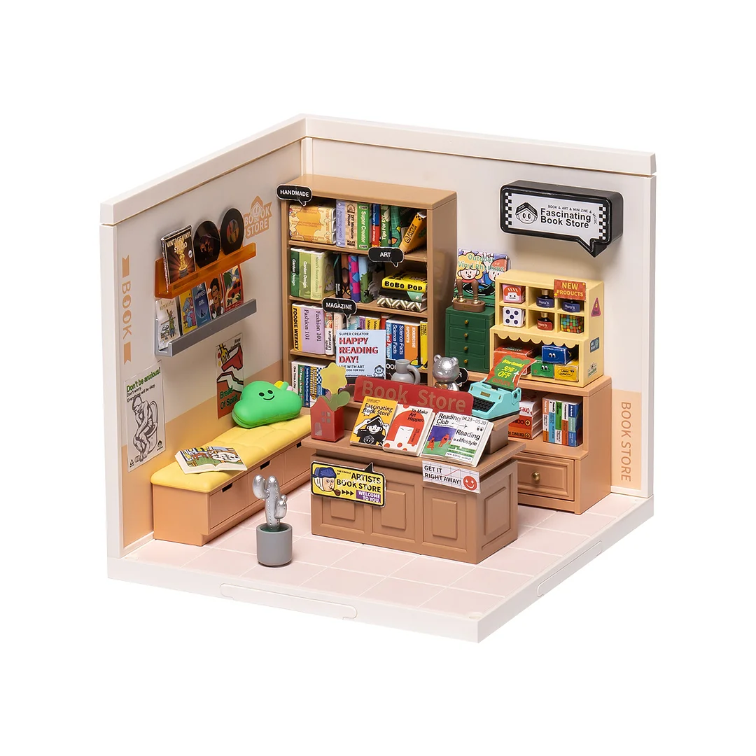 Mini Diorama Book Store 