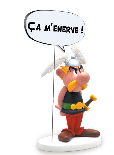 Asterix mit Sprechblase Figur ca. 26cm hoch