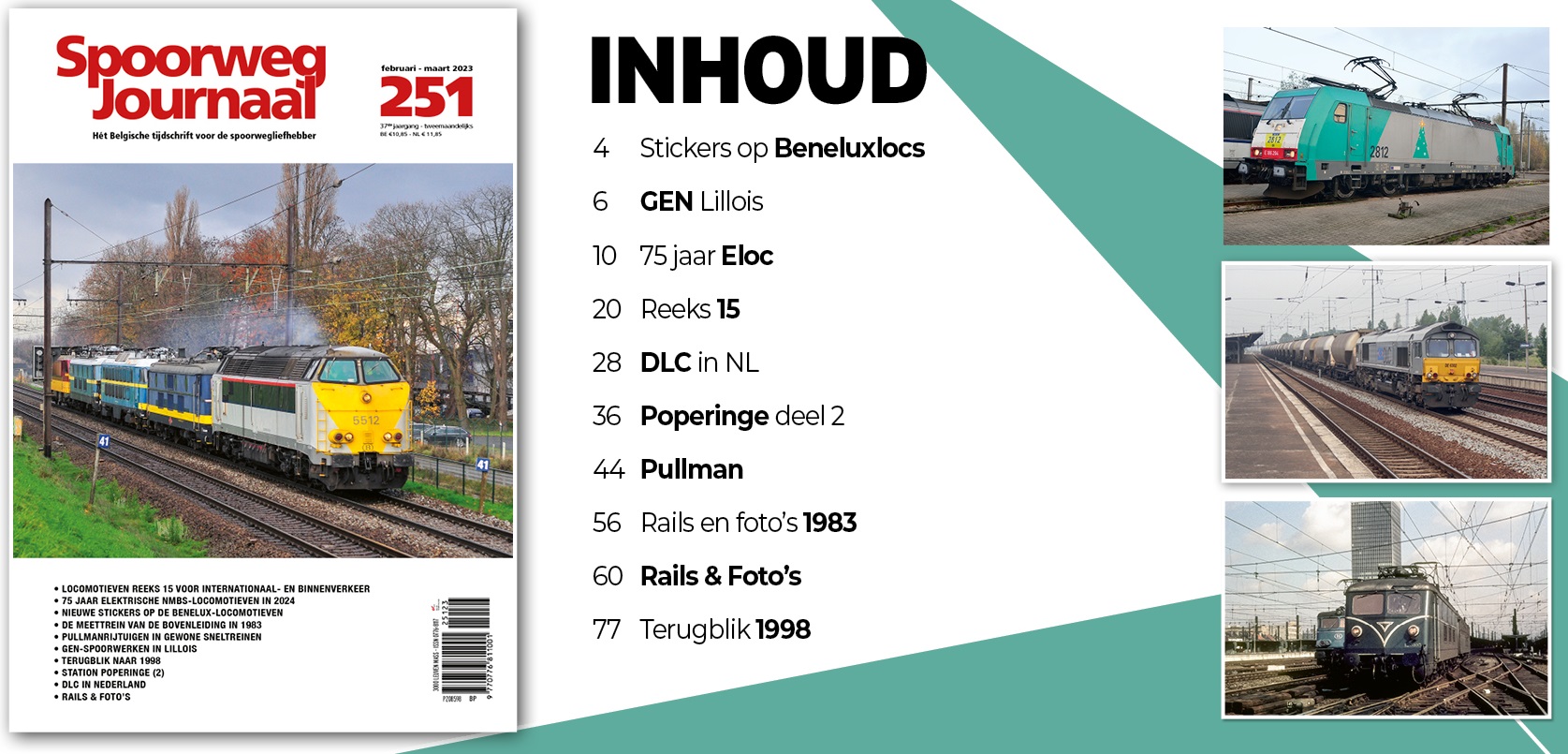 Spoorweg Journal 251 Het Belgisch Tijdschrift voor de spoorwegliefhebber - niederländische/flämische Ausgabe