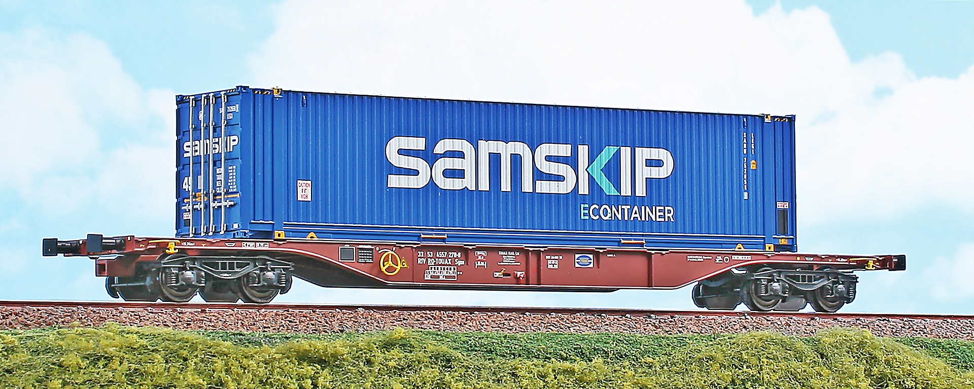 Touax Containertragwagen Ep.VI "Samskip"