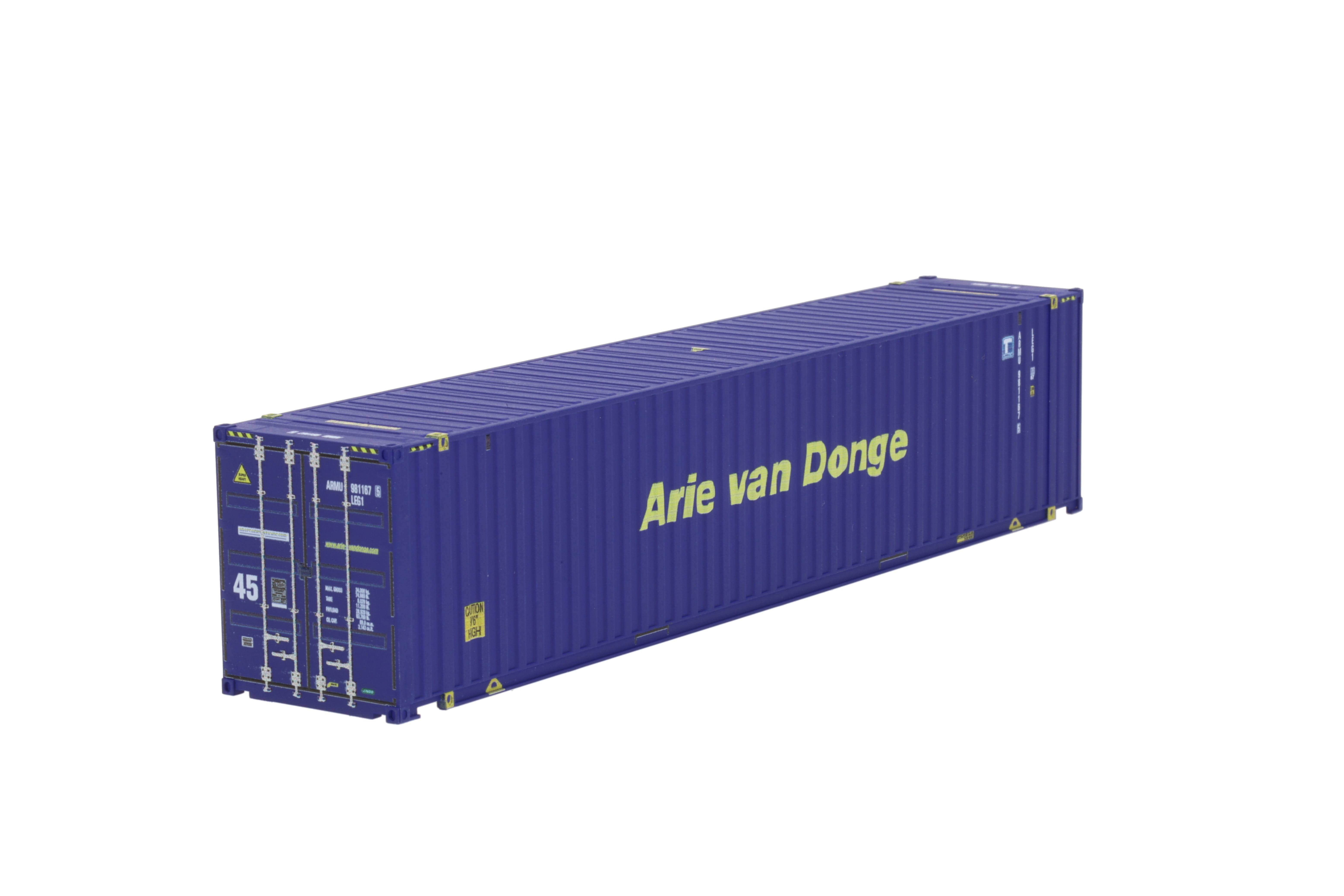 1:87 45´ Container ARIE VAN DONGE, WB-A HC (Euro), # ARMU 981167