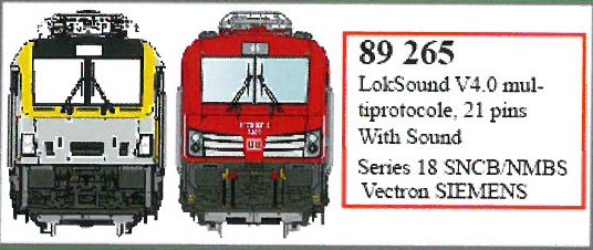 Sound f.SNCB 18 u.SNCF 40100 für erste Produktionsserie von LSmodels