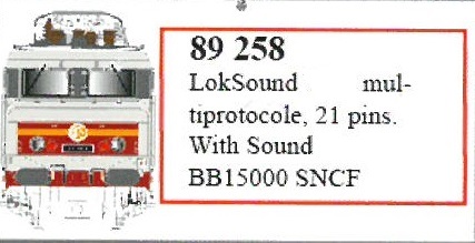ESU Loksound für SNCF BB15000 