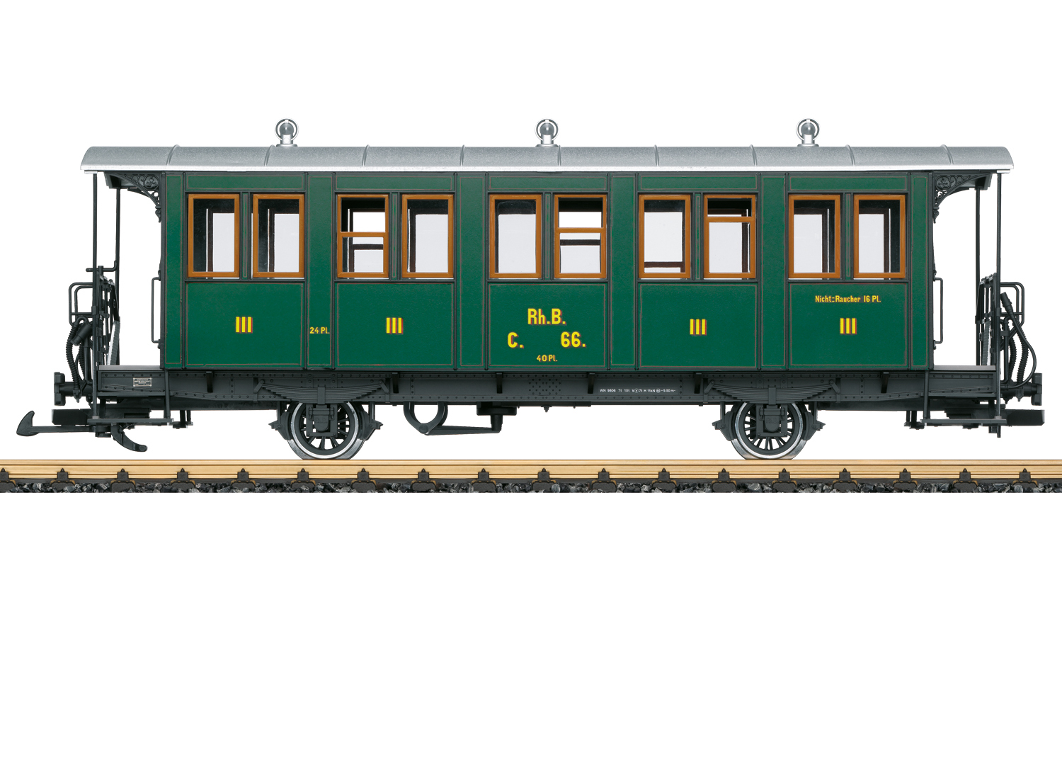 RhB Personenwagen LD C66 grün 3. Klasse, Museumswagen, Ep. 1-6
