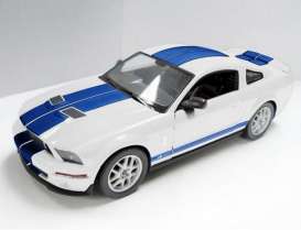 Ford Mustang GT500 weiß/blau Baujahr 2007 1:24