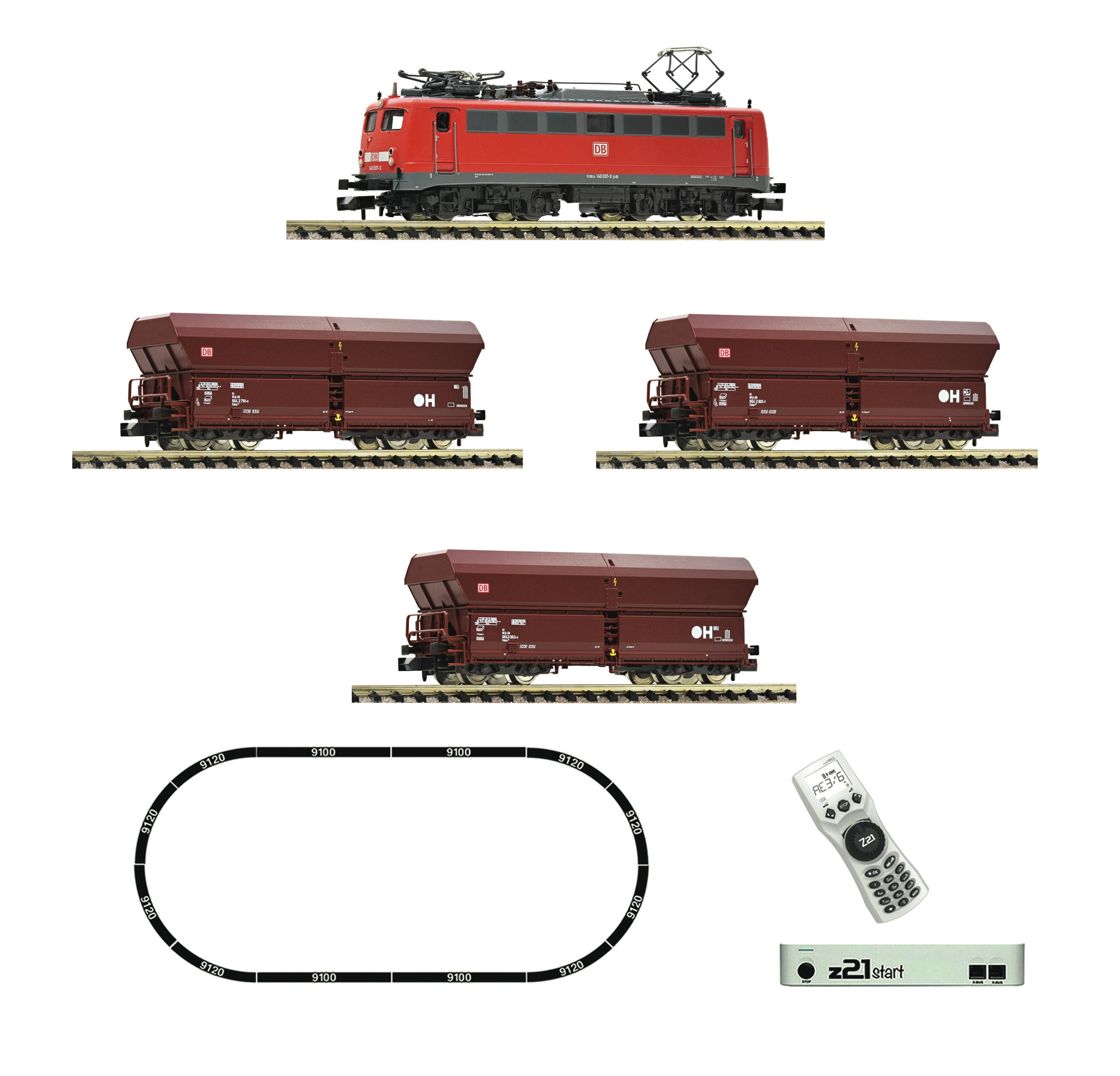 Digital Startset z21 BR140 mit Güterwagen