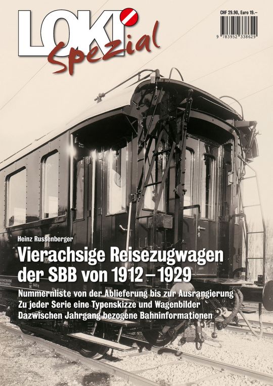 Spezial 31: SBB ReisezugWg vierachsig, von 1912 - 1929