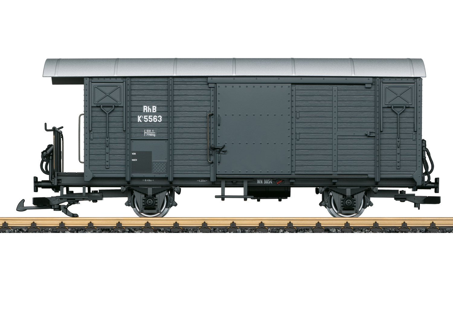 RhB Ged. Güterwagen grau Ep.6 Museumswagen, K1 , Betr.-Nr.: 5563
