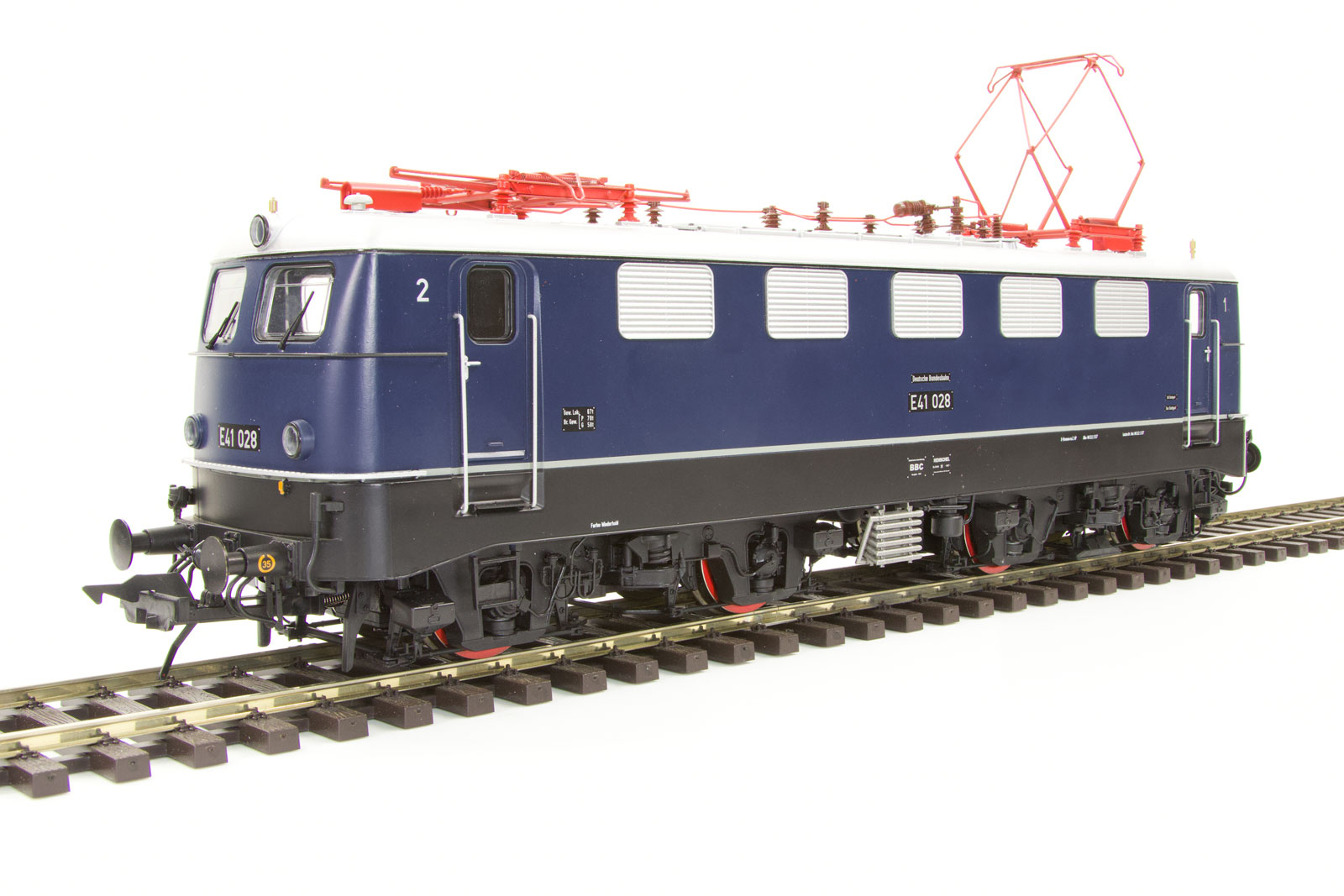 DB E-Lok BR E41 Ep.3 blau stahlblau RAL 5011, Betr.-Nr.: E 41 028