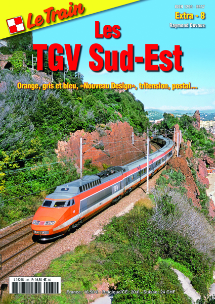 Z Les TGV Sud-Est Orange, gris et bleu, "Nouveau Design", tritension, postal....