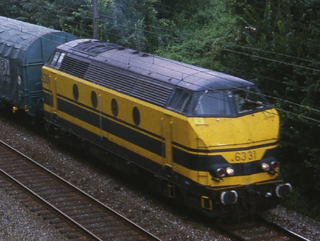 SNCB 6331 gelb/grün Ep4-5 DCC digital, Depot Kinkempois