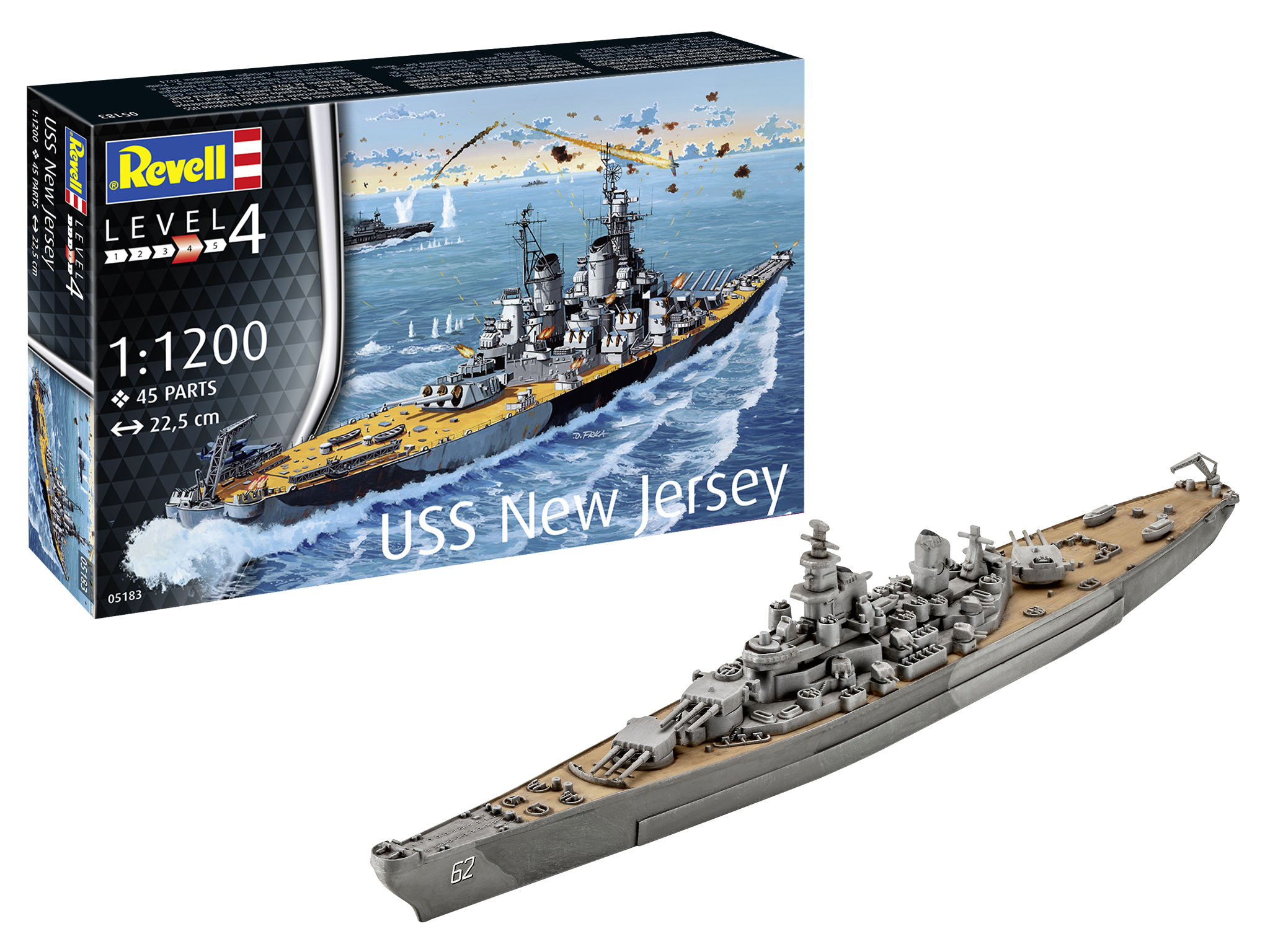1:1200 Battleship USS New Jersey
