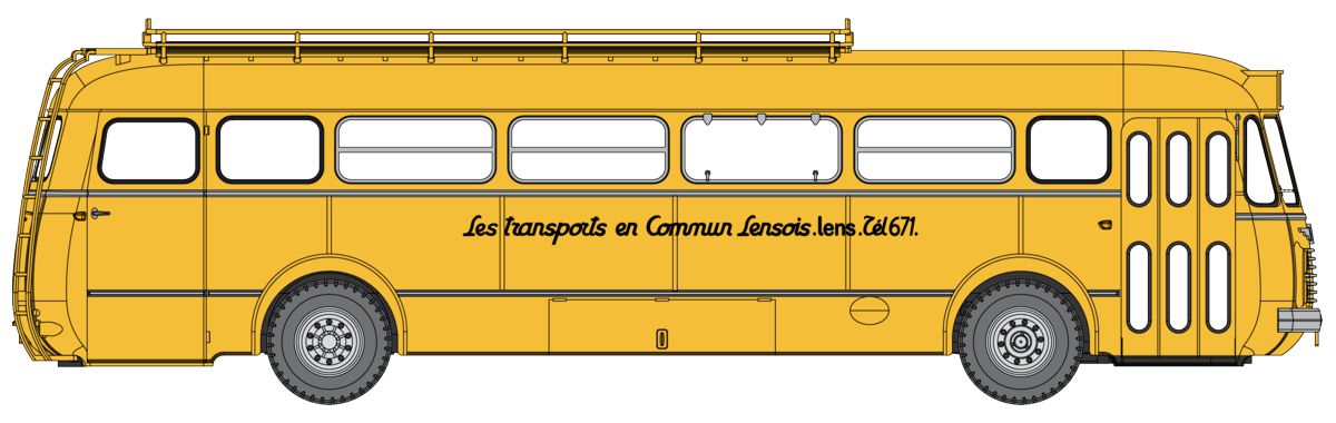 Autobus Renault rot / grau Typ R4190, LES TRANSPORTS LENSOIS