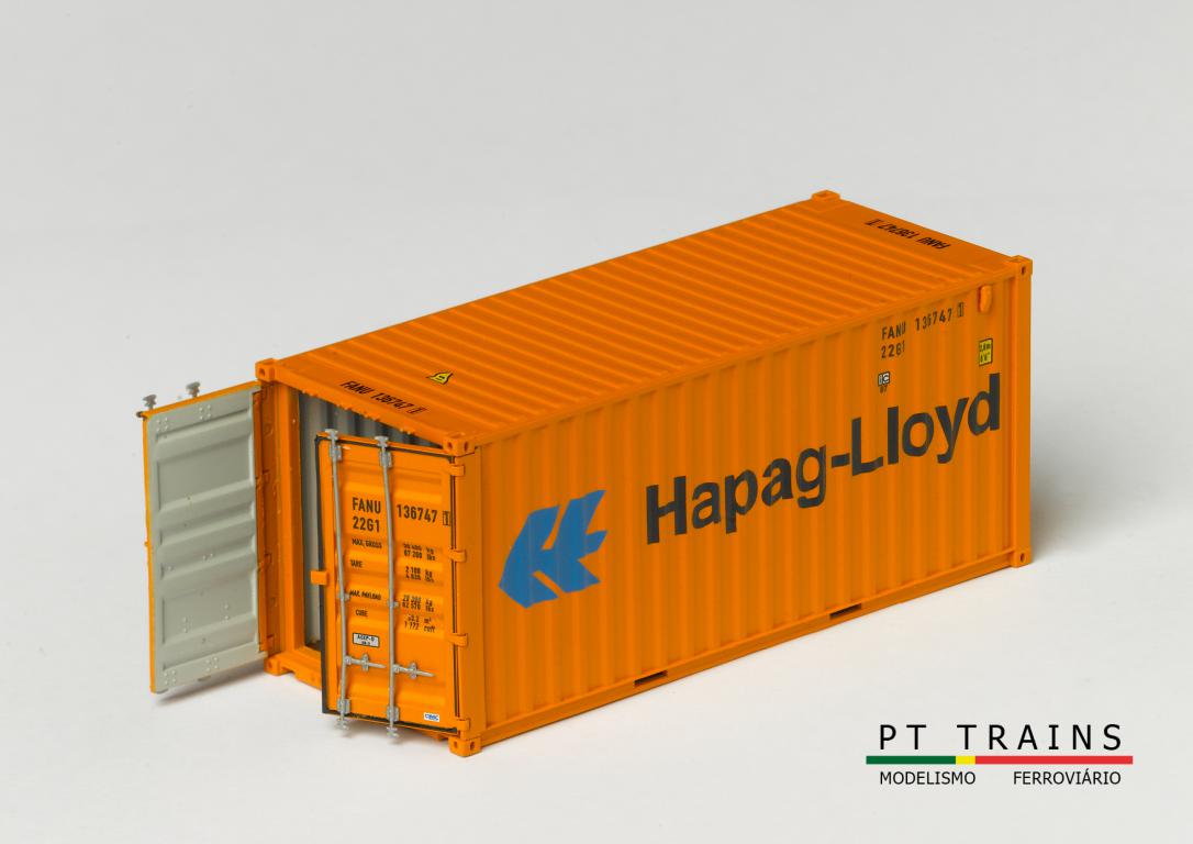 1:87 20´DV Container HAPAG- LLOYD, Behälternummer: FANU 1367471