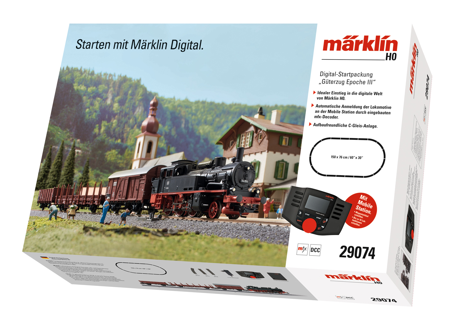 Digital-Startpackung m.BR 74 "Start-Up"-Serie, mit Mobile Station 2