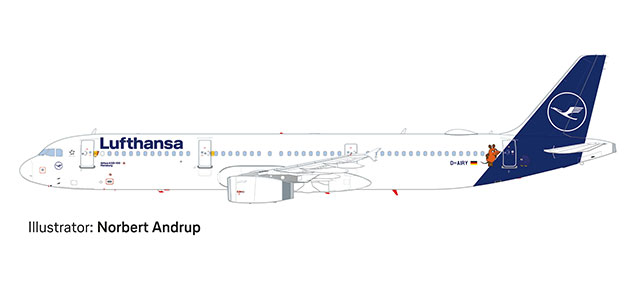 Snap-Fit A321 Lufthansa Maus 