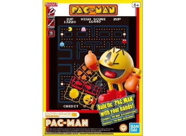 Pacman Bausatz Inhalt 6 Figuren