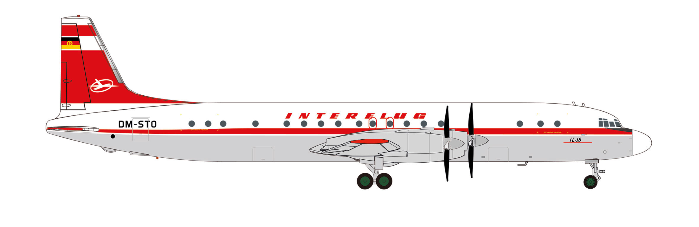 Interflug Ilyushin IL-18 
