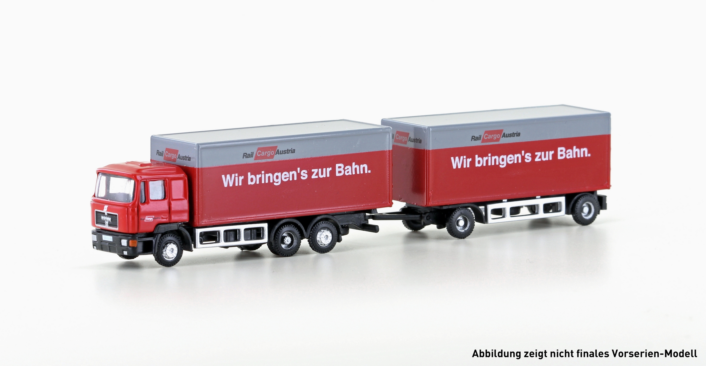 MAN F90 Koffer-Hängerzug "Rail Cargo Austria"