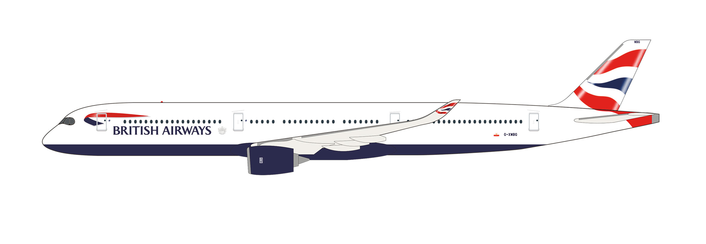 Snap-Fit Airbus A350-1000 British Airways