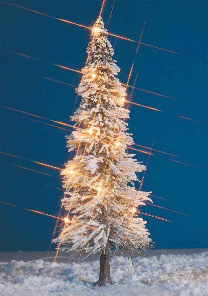 Beleuchteter Weihnachtsbaum, 195 mm, G