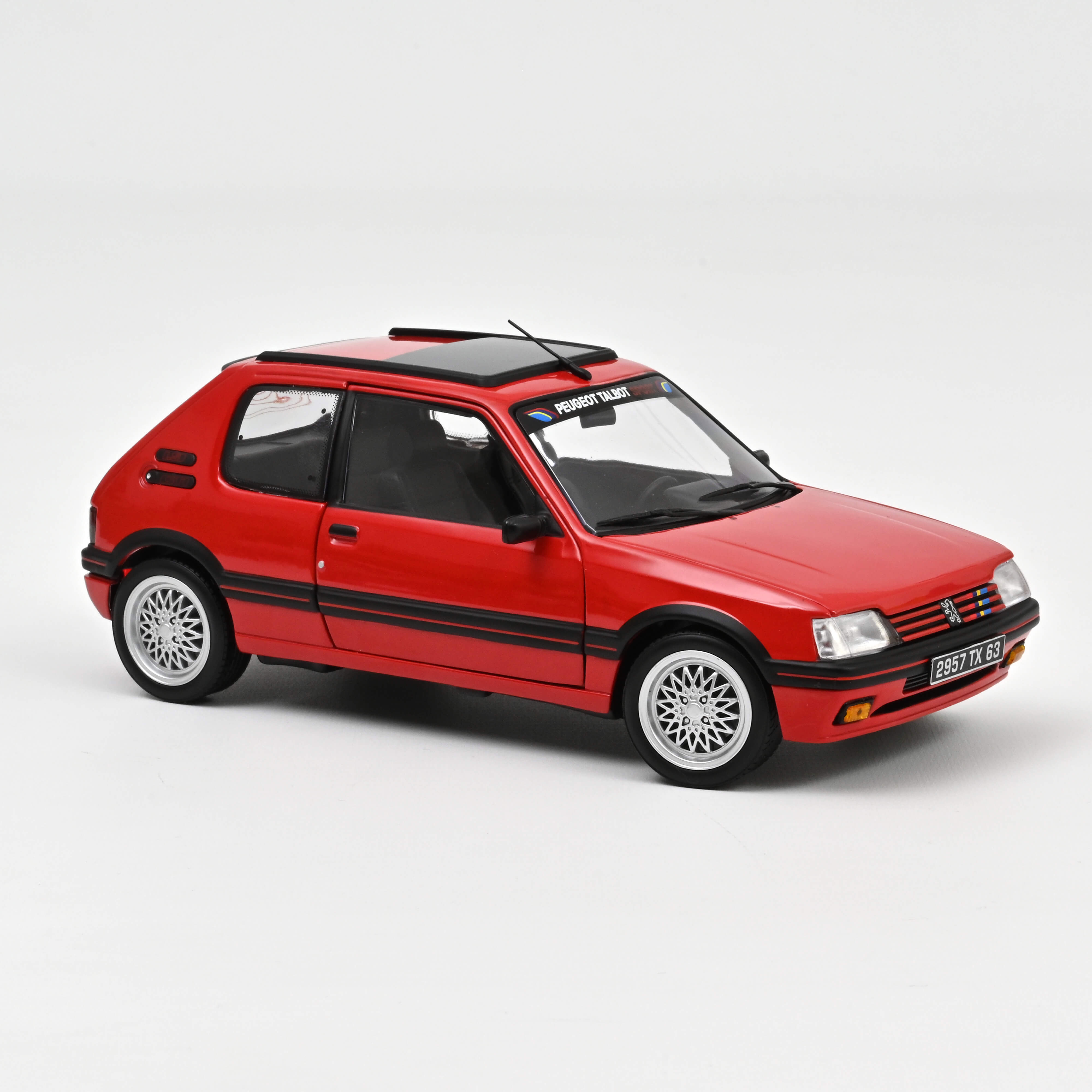 Peugeot 205 GTi 1.9 PTS rot PTS deco 1991 Vallelunga Red 1:18