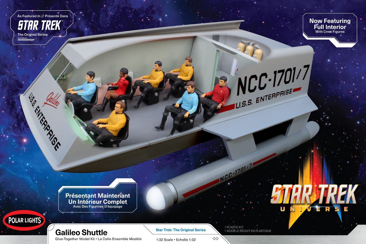 1:32 Star Trek Shuttle Galileo mit Interieur
