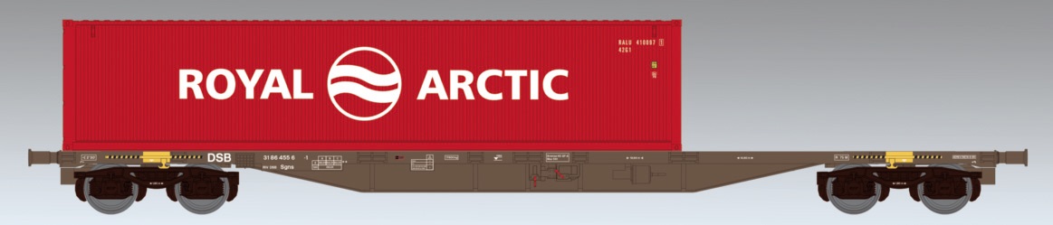 DSB Containertragwagen Sgns "ROYAL ARCTIC" Ep.IV-V
