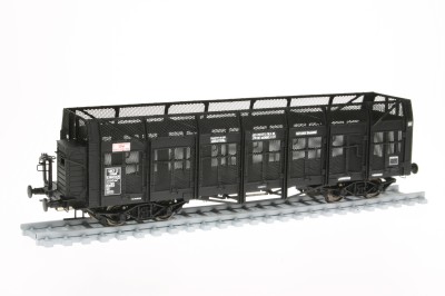 Bausatz SNCF 4-achs Kokswagen "De Wendel", mit Gitterwänden, ex A.L., mit Bremserhaus/Bühne