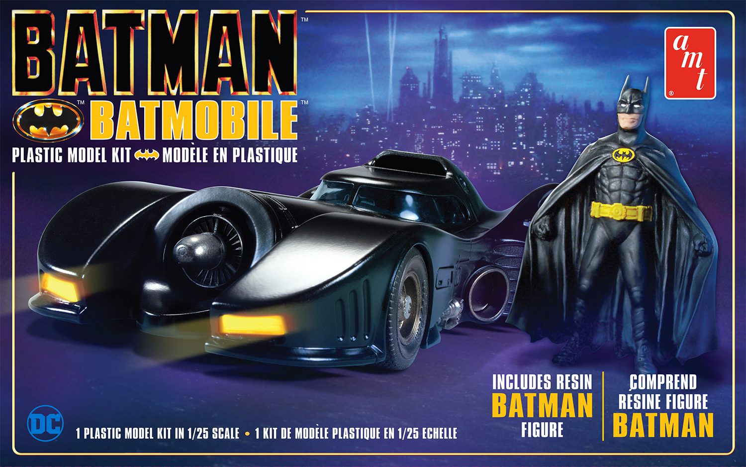 Batman 1:25 Batmobil mit Figur 1989