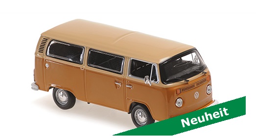 VW T2 Bus`1972 beige-braun 1:43 Die Cast
