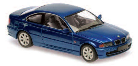 BMW 3er Coupe´(E46)`1999blau blau metallic 1:43 Die Cast