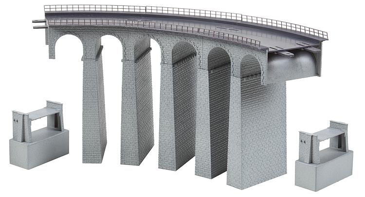 Viadukt-Set, 2-gleisig, gebogen, N