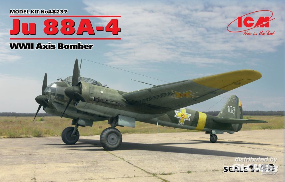 ICM 1:48 Ju88A-4 Bomber 
