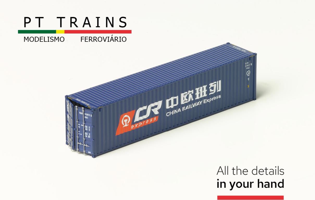 1:87 40´ HC Container CR Expr "Silk Road", China Railway Express, Behälternummer TBJU 743873 5