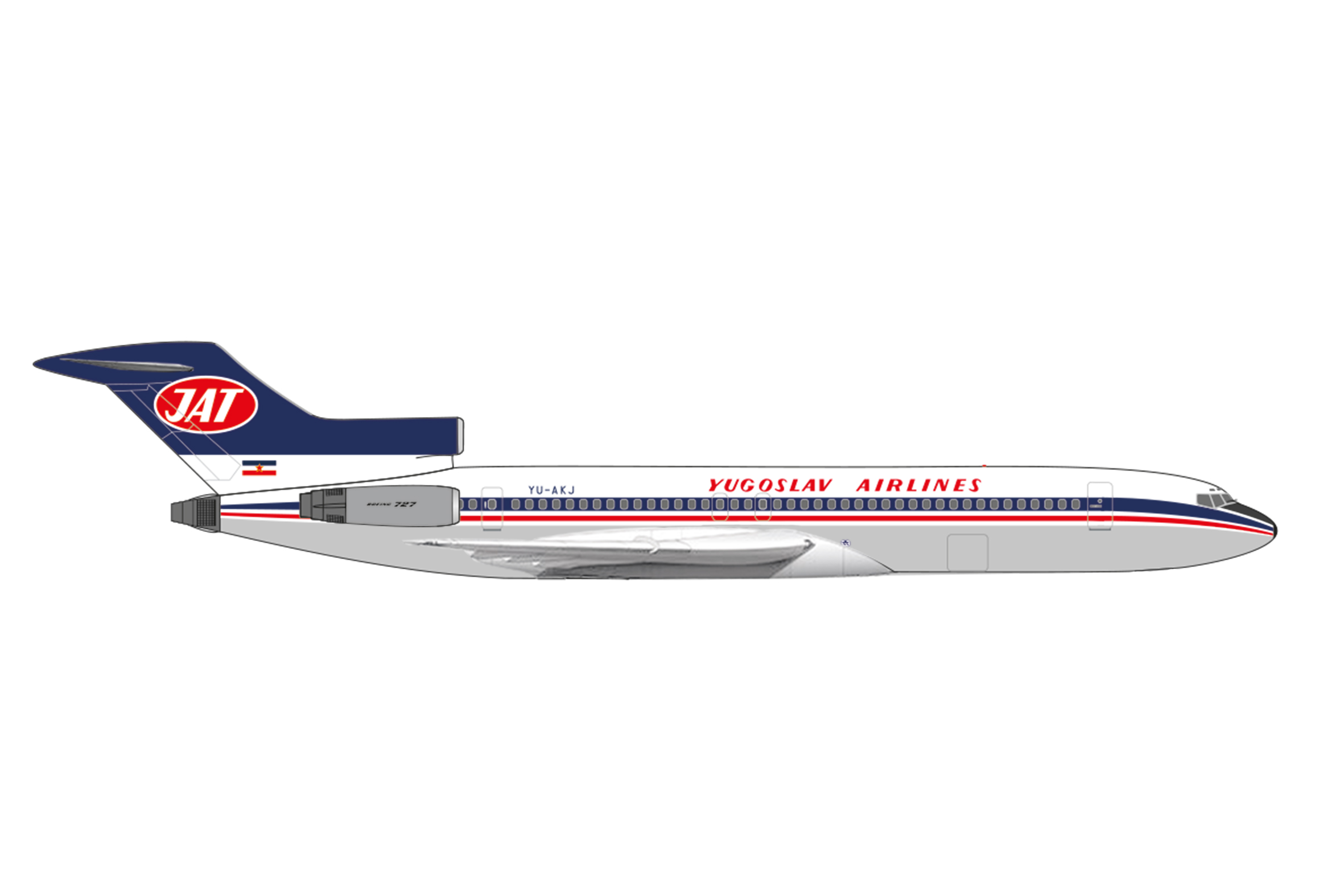 Boeing 727-200 JAT Jugoslav 