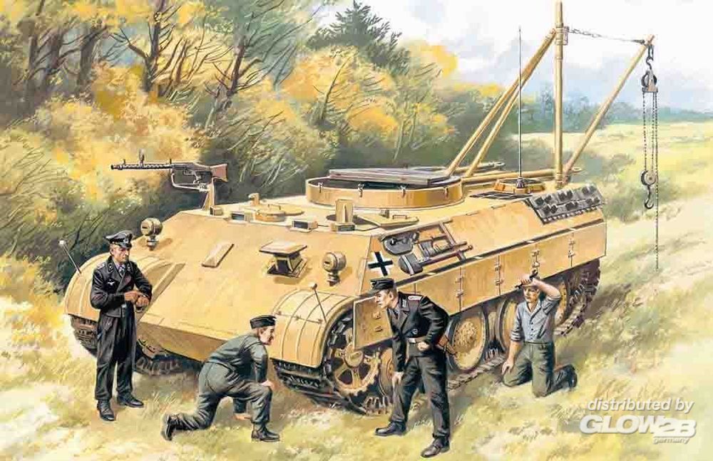 ICM 1:35 Bergepanther mit Panzerbesatzung