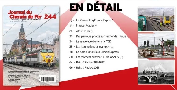 Journal du Chemin de Fer 244 Le magazine belge de l´amateur de trains - französische Ausgabe