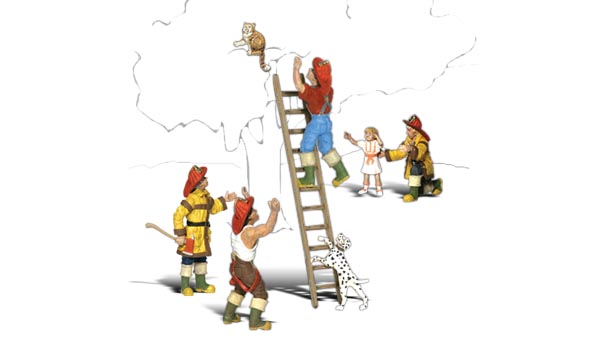 HO Firemen To The Rescue - Figuren Feuerwehrmänner