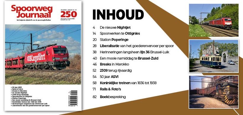 Spoorweg Journal 250 Het Belgisch Tijdschrift voor de spoorwegliefhebber - niederländische/flämische Ausgabe