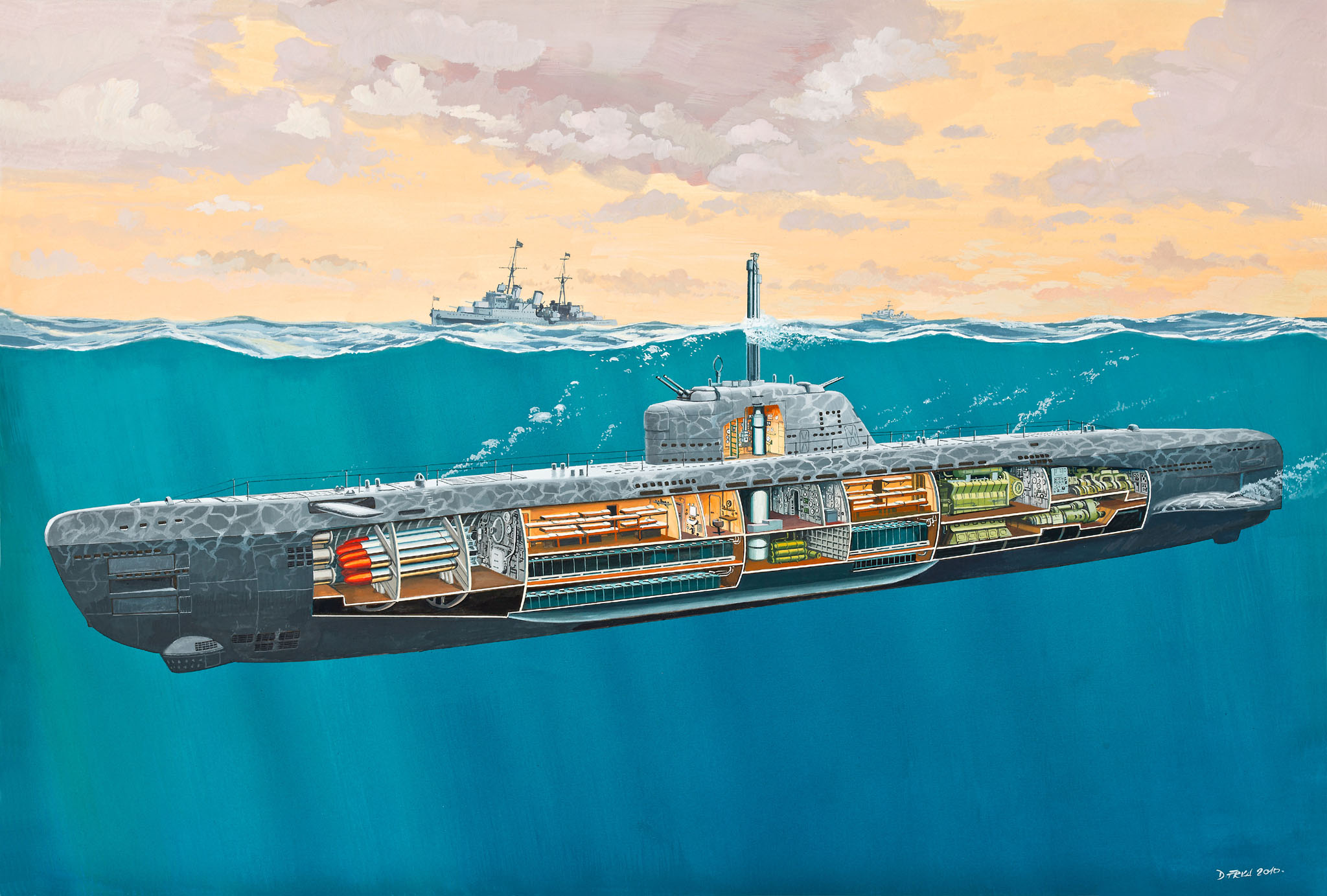 1:144 Unterseeboot Typ XXI 