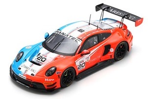 Porsche 911 GT3R #20 Huber Motorsport Pole Position/Winner Bronze Cup Spa 2023 1:43