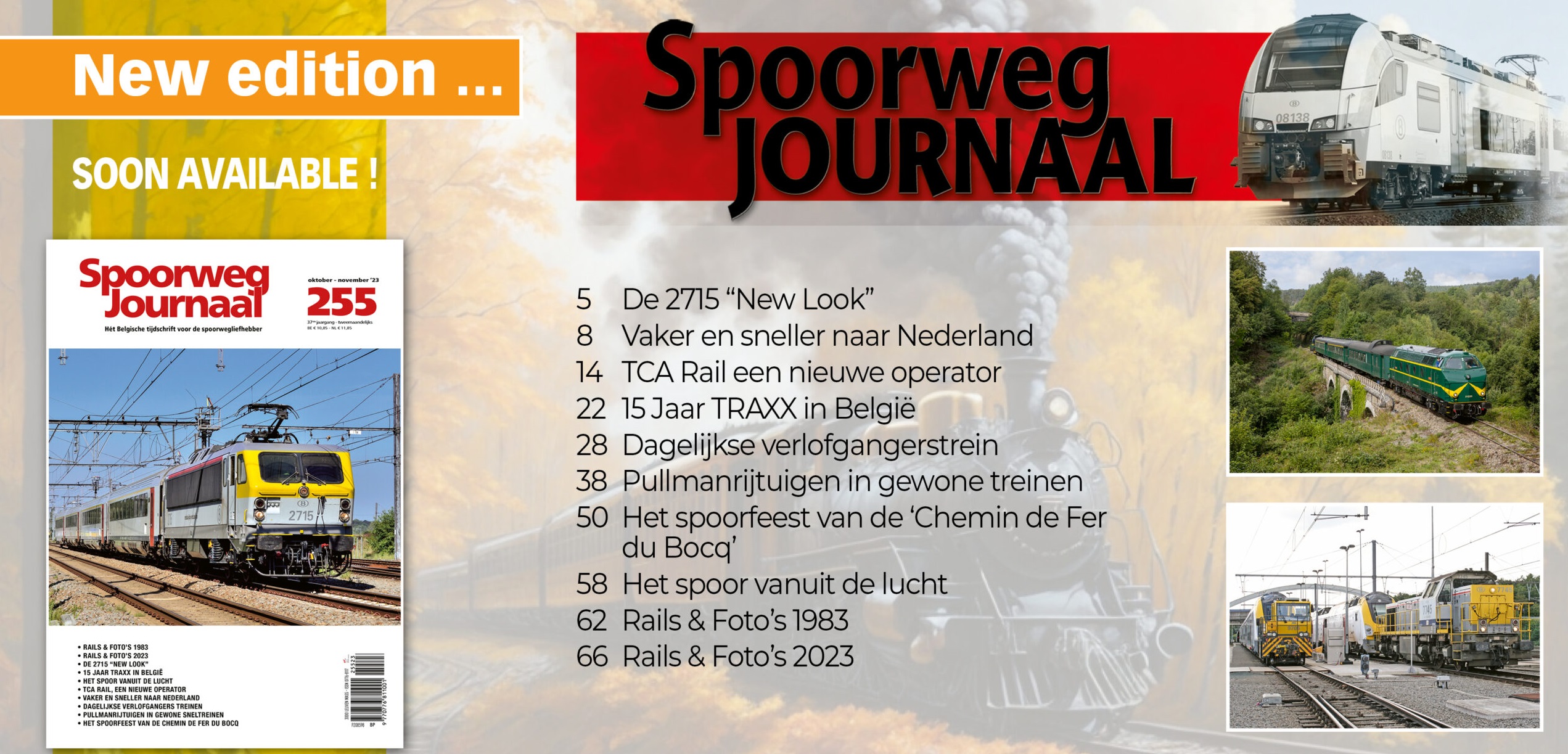 Spoorweg Journal 255 Het Belgisch Tijdschrift voor de spoorwegliefhebber - niederländische/flämische Ausgabe