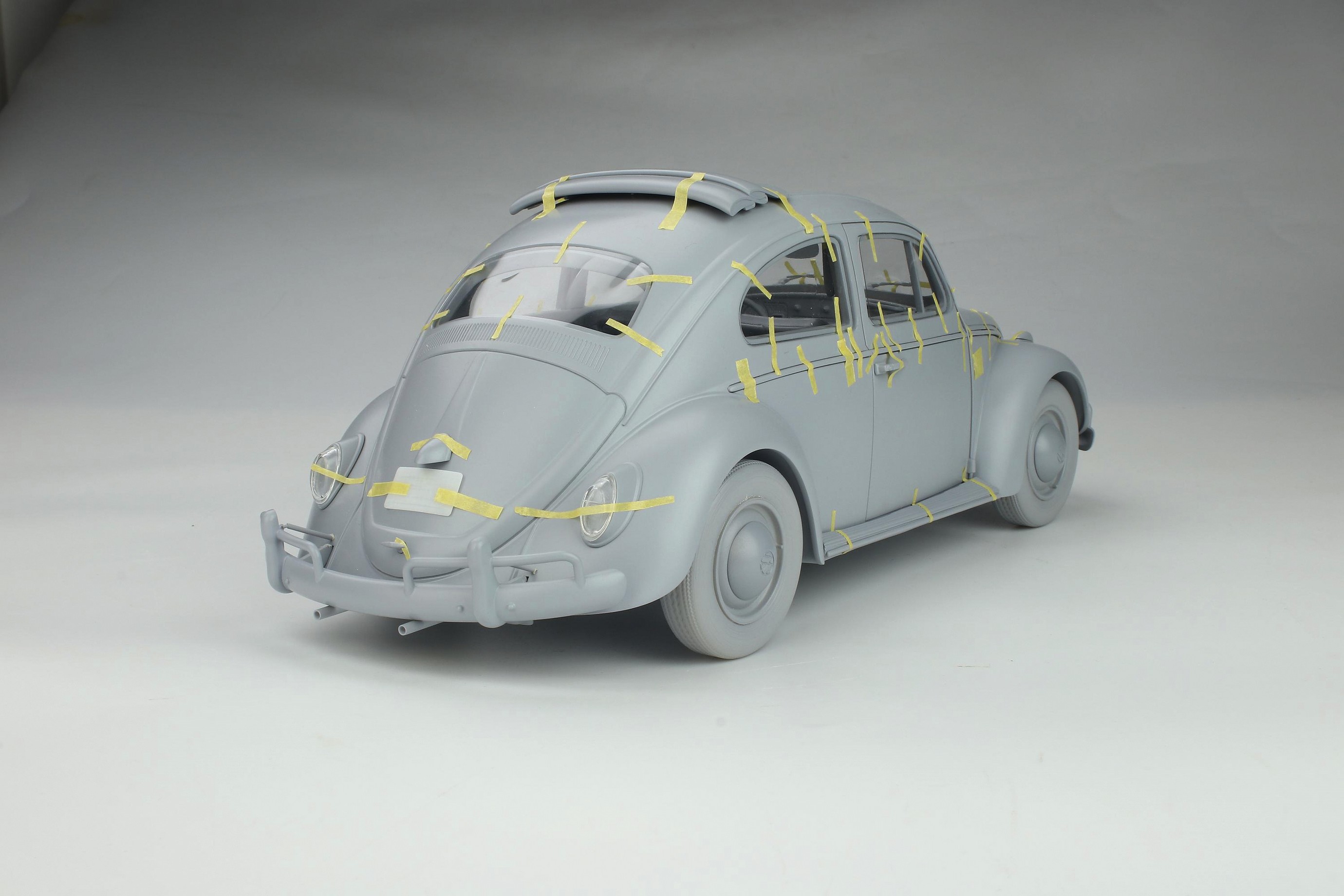 VW Käfer RALLYE #53 weiß 1:12 `1963 mit Startnummer #53 Resin PRO.R limitiert 1000