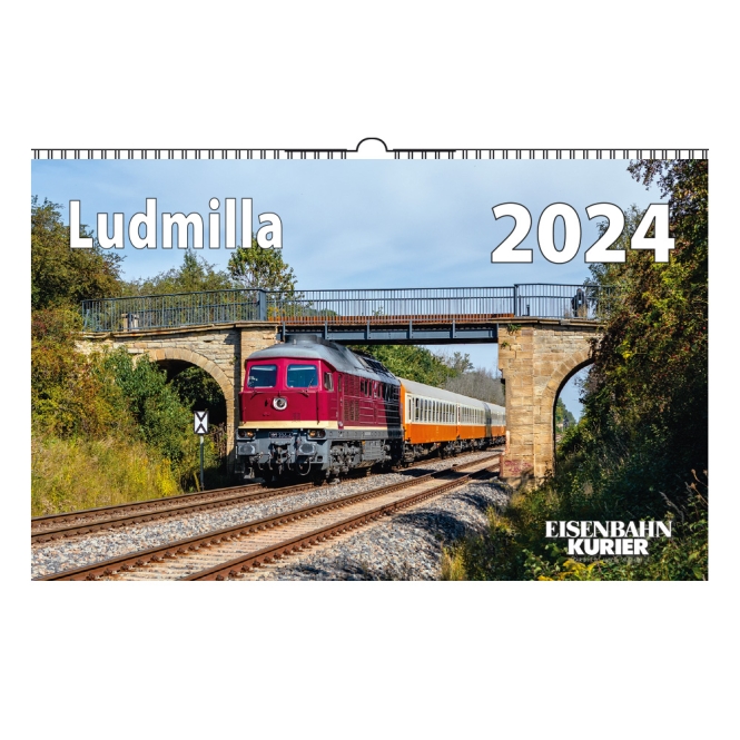 Kalender Ludmilla 2024 13 farbige Kalenderblätter auf Kunstdruckpapier mit Spiralbindung